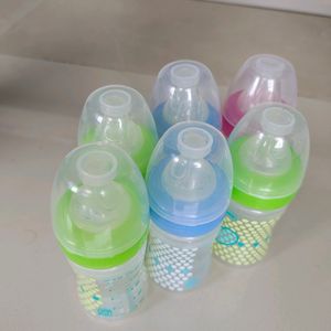 Pack Of 6 Chicco Feeding Bottles