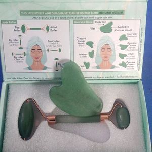 Face Sculpting Jade Roller and Gua Sha Set