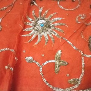 Lehenga Choli And Dupatta Semi Stitched