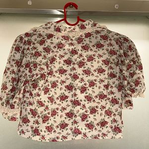 Bombay Paisley Pink Floral Top