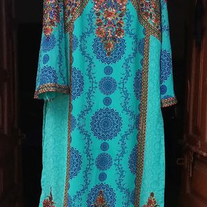 Printed And Stone Work Kurta