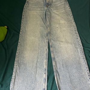 Light Blue Wide Leg Jeans