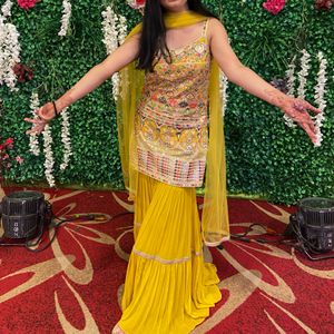 Festive Yellow Garara Set