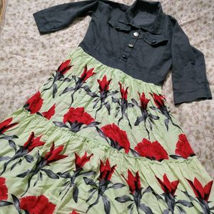 Floral Demin Dress