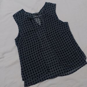 Dark Blue Sleeveless Top