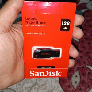 SANDISK PENDRIVE 128GB NEW SEALED PACK