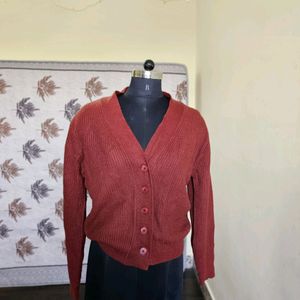 Maroon Cardigan