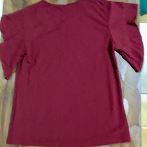 ILLI LONDON MAROON TOP