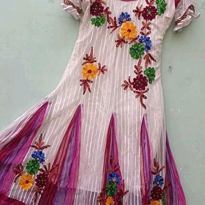 Multi Colour Anarkali Suit