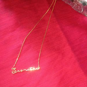 Chain With Name Plate Sushmita