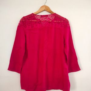 Rose Pink Netted Tops (Women's)