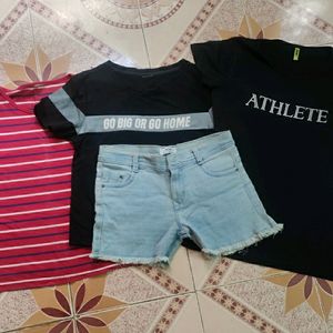 SALE🔥3 T- 👕+ Shorts