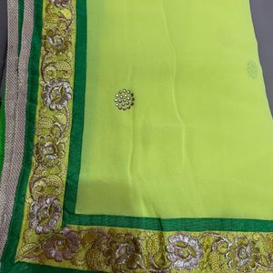 Saree With Unstitched Blouse