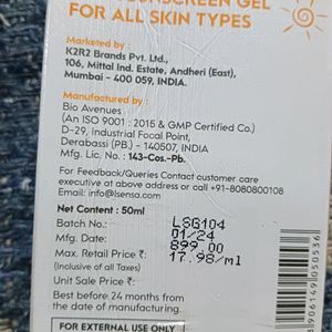 Lsensa Sunscreen