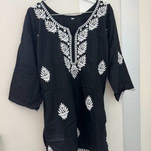 Short Kurta - Black