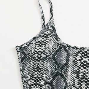 Shein Snakeprint  Bodysuit