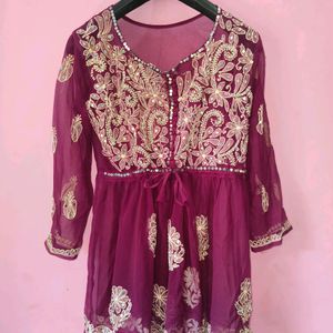 Real CHIKANKARI Kurti