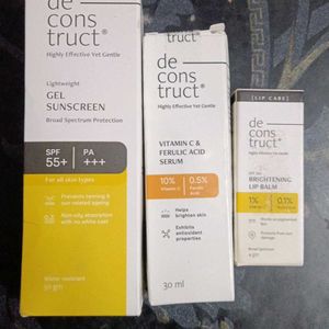 Deconstruct Sunscreen, Serum & Lip Balm