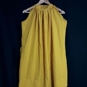 Partywear Mustard Yellow Dress 👗