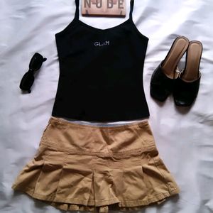 Cute Nude Colour Skirt