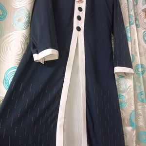 Navy Blue Dubai Burkha Set