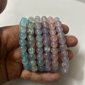 Dual Colour Glass Beads Bracelet