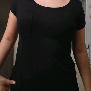 H&M Black Basic Viscose Tee