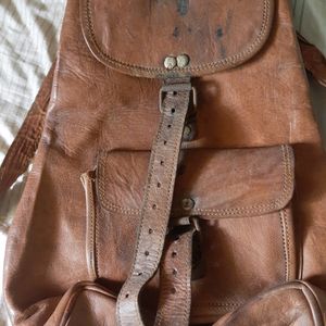 Leather Bagpack