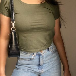 Olive Fitted T-Shirt