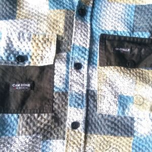 Textured Shirt With Double Pocket