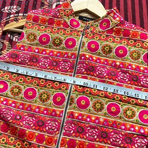 Multicoloured Ethnic Short Jacket