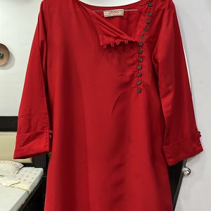 Red Libas Kurta