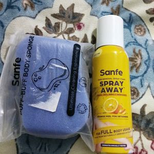 Sanfe Hair Removal Spray With Scrub