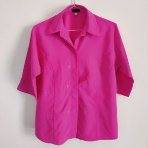 Pink Collared Blouse