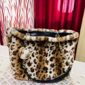 leopard print handbag