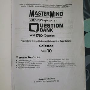 MASTERMIND SCIENCE QUESTION BANK