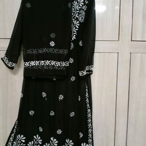 Premium Chickankari Handwork Kurta Set