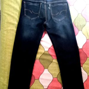 It Is A Jeans Pant Of Black Colour Branded