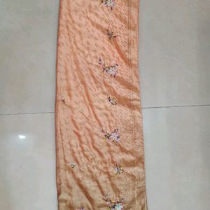 Beautiful Cream Colour Saree For Womens