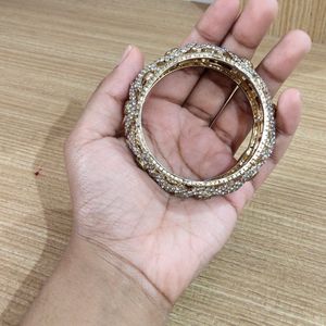 Silver Stone Bangle