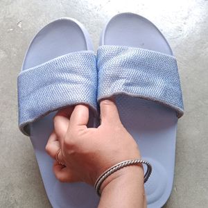 FITFLOP Women's Blue Slides/Flats