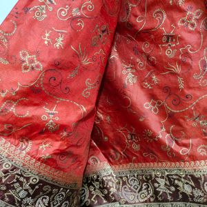 Beautiful Red Silk Saree