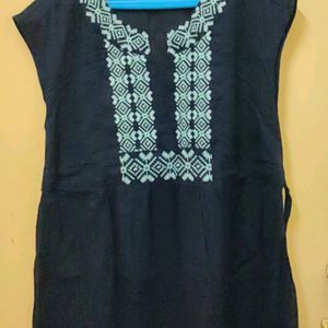 Navy Blue Short Kurti (Women)