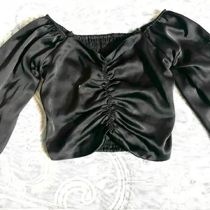 Black Satin Top