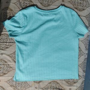 Blue Crop Top : Perfect For Summer