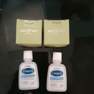 Pack Of 2 Cetaphil And Packof  Two Dot & Key Combo