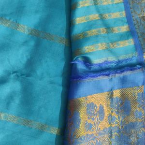 Blue Silk Saree