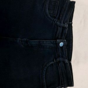 Y2k Black Straight Fit Denim