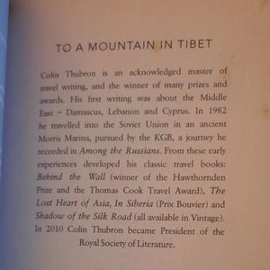 TO A MOUNTAIN IN TIBET