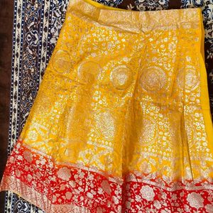 Bandhani Banarasi Lahanga Blouse Odani